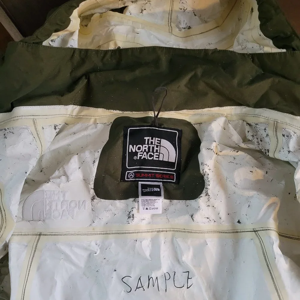 The North Face Summit Series Shell Water Jacket Olive Green Sample Size Medium - Picture 8 of 9